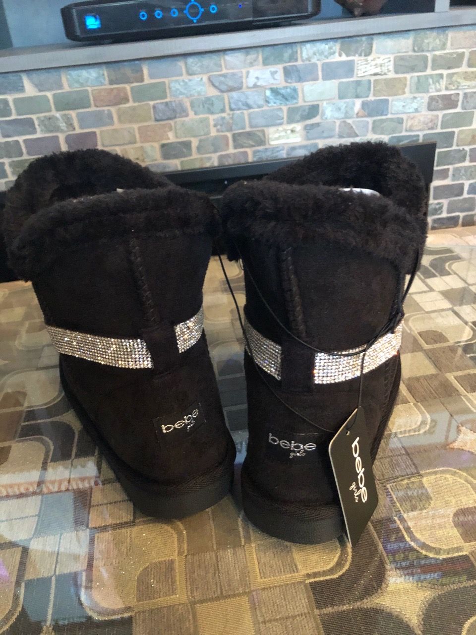 BEBE Boots with Rhinestone Strap - photo 4