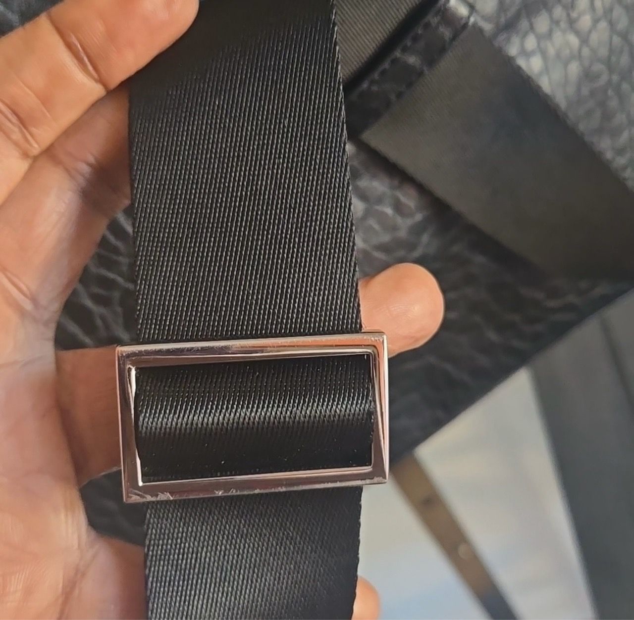 DKNY Black Pebbled Leather Tote Bag - photo 3