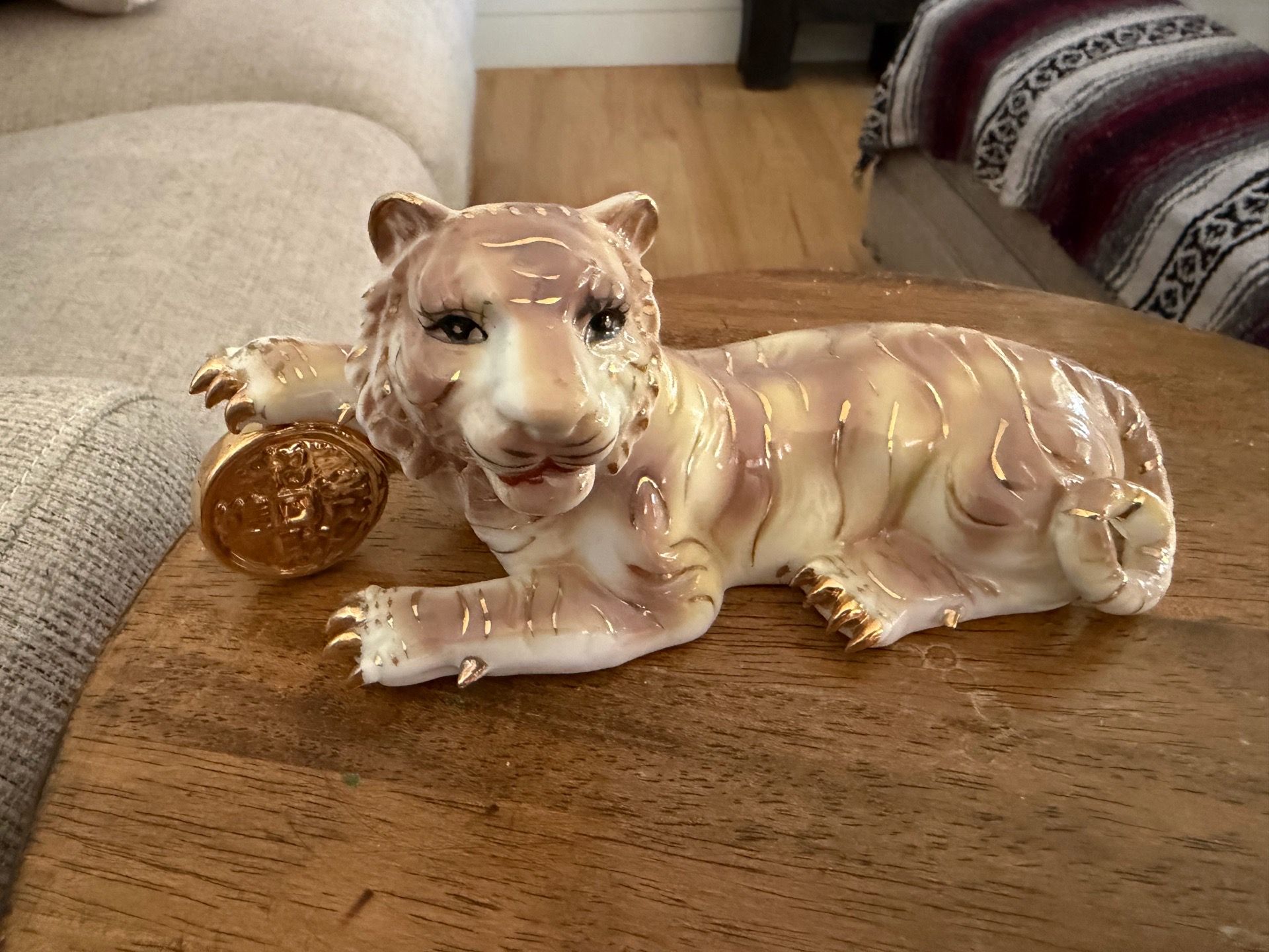 Wealth Tiger or Chinese Zodiac Tiger figurine