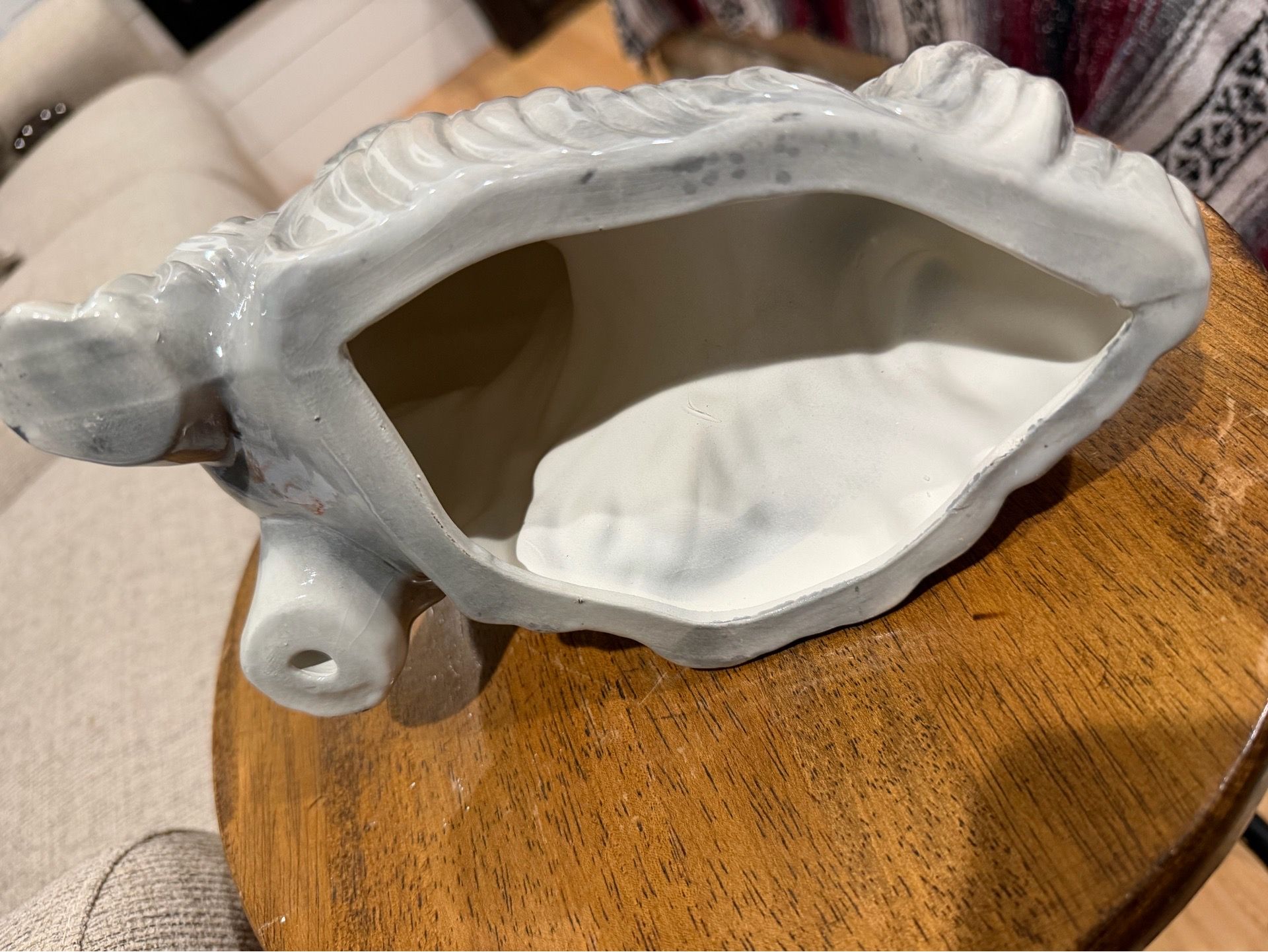 LARGE VINTAGE CERAMIC SHIH TZU DOG STATUE FIGURE - photo 3