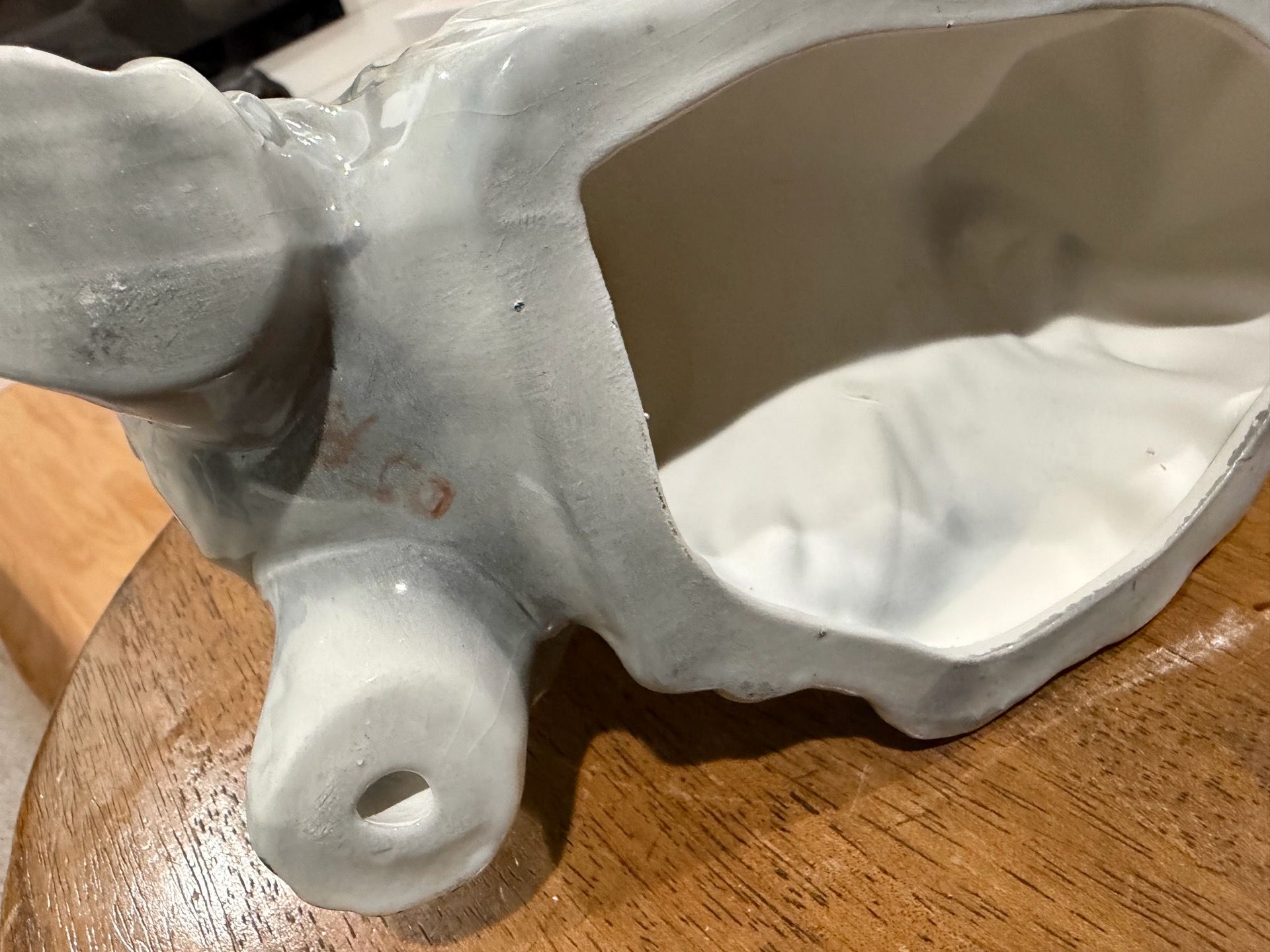 LARGE VINTAGE CERAMIC SHIH TZU DOG STATUE FIGURE - photo 4