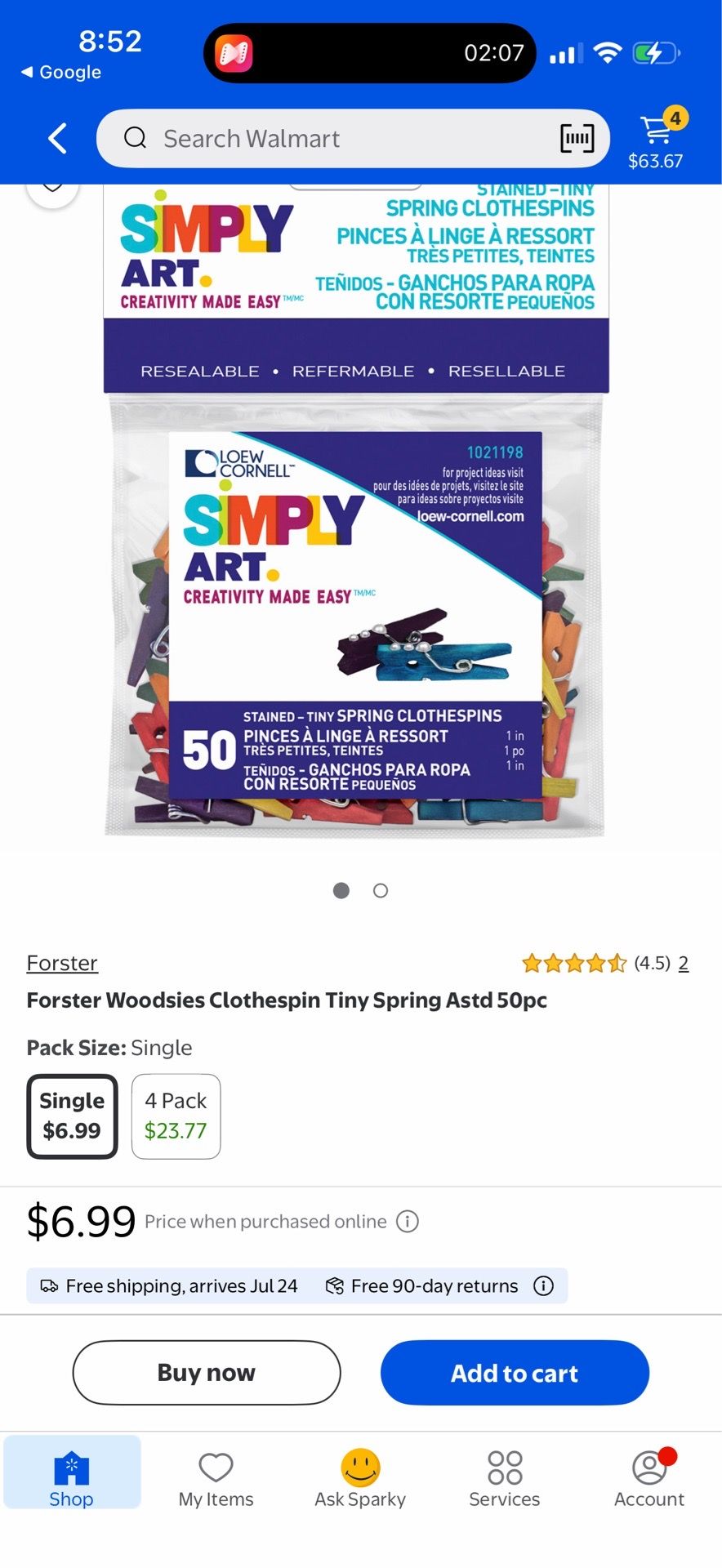 Magnet Clips and 50-Pack Tiny Spring Clothespins - photo 3