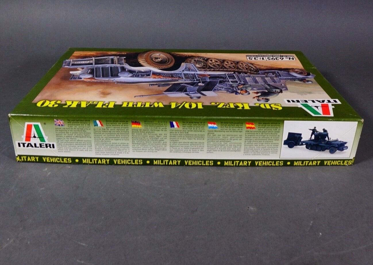 Italeri sd kfz 10/4 Flak 30 German halftrack 1/35 model kit - photo 4