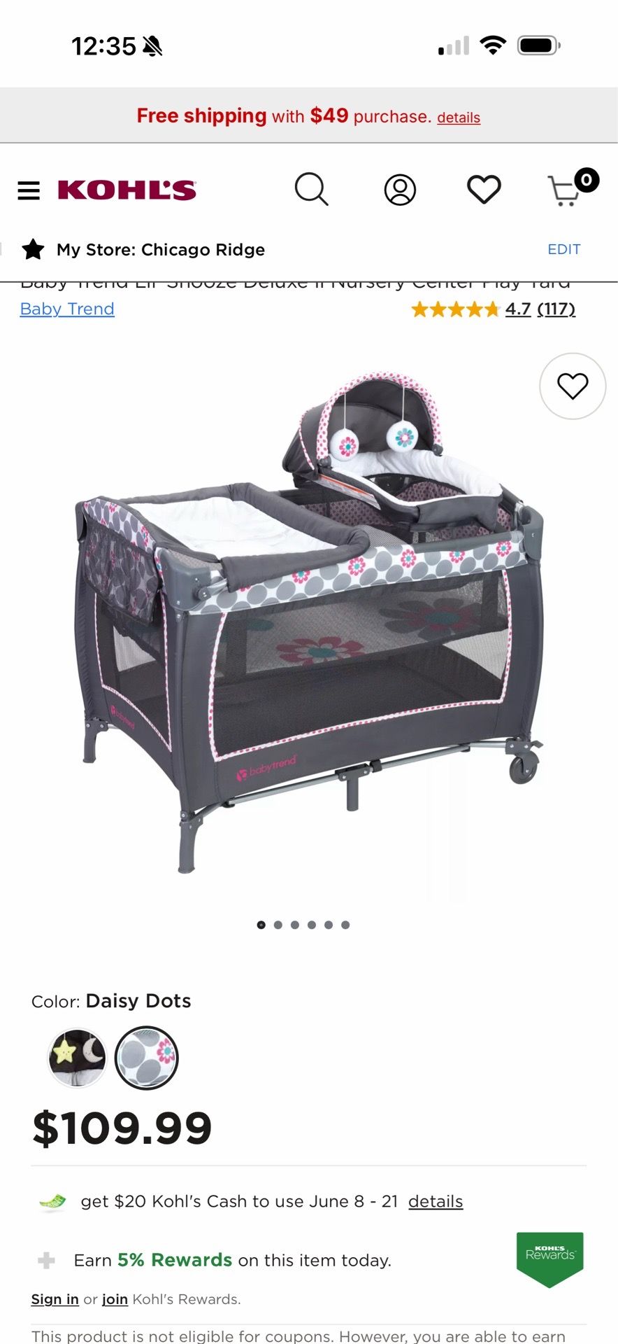 Pack and play Baby trend