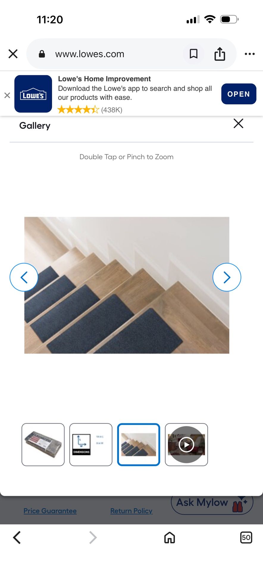 Dynasty Home Saf-T-Treads Non-Slip Carpet Stair Treads - photo 3