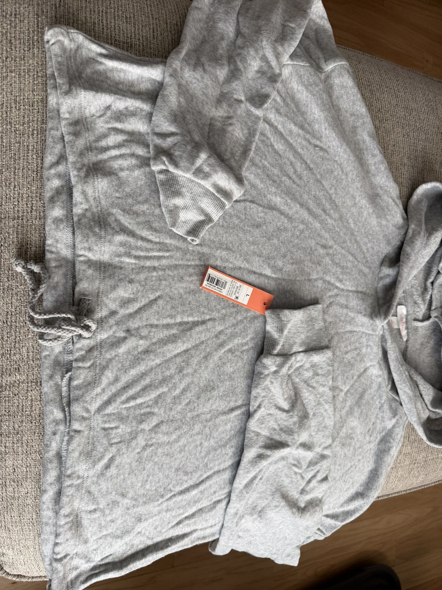 Colsie Gray Hoodie Sweatshirt Size L - photo 2