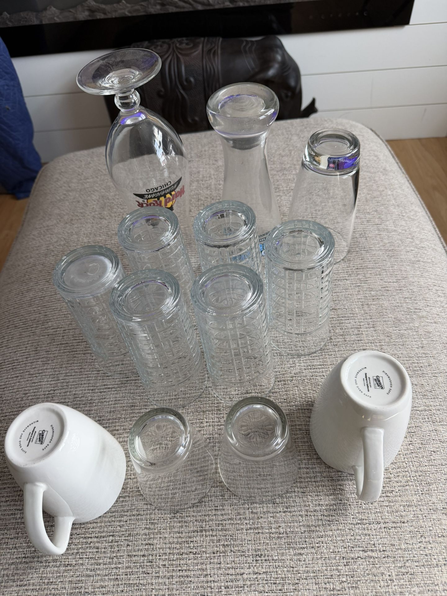 Assorted Glassware Set with Mugs 13 pcs