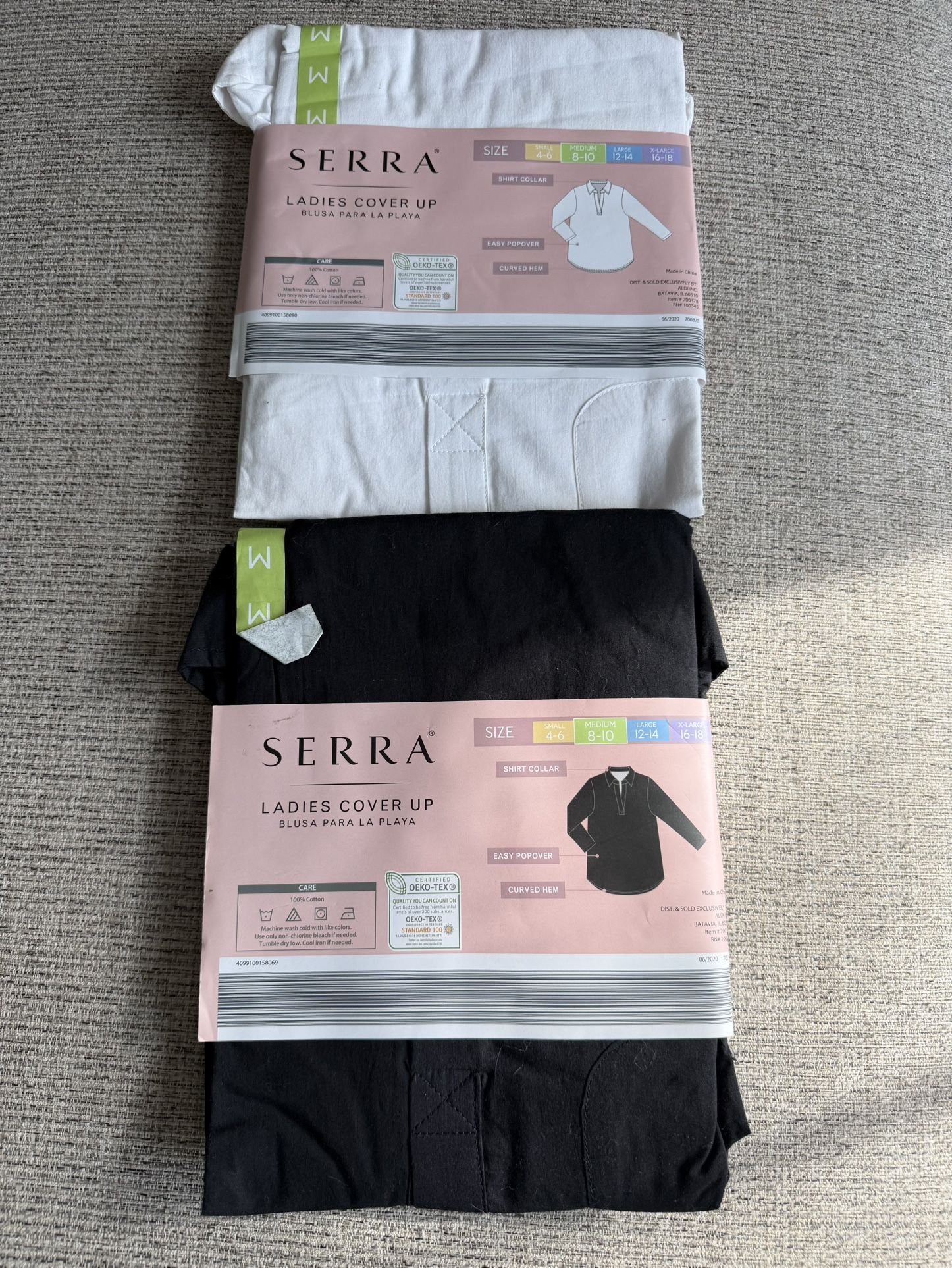 Serra Ladies Cover Up - Size M (White & Black) - photo 4