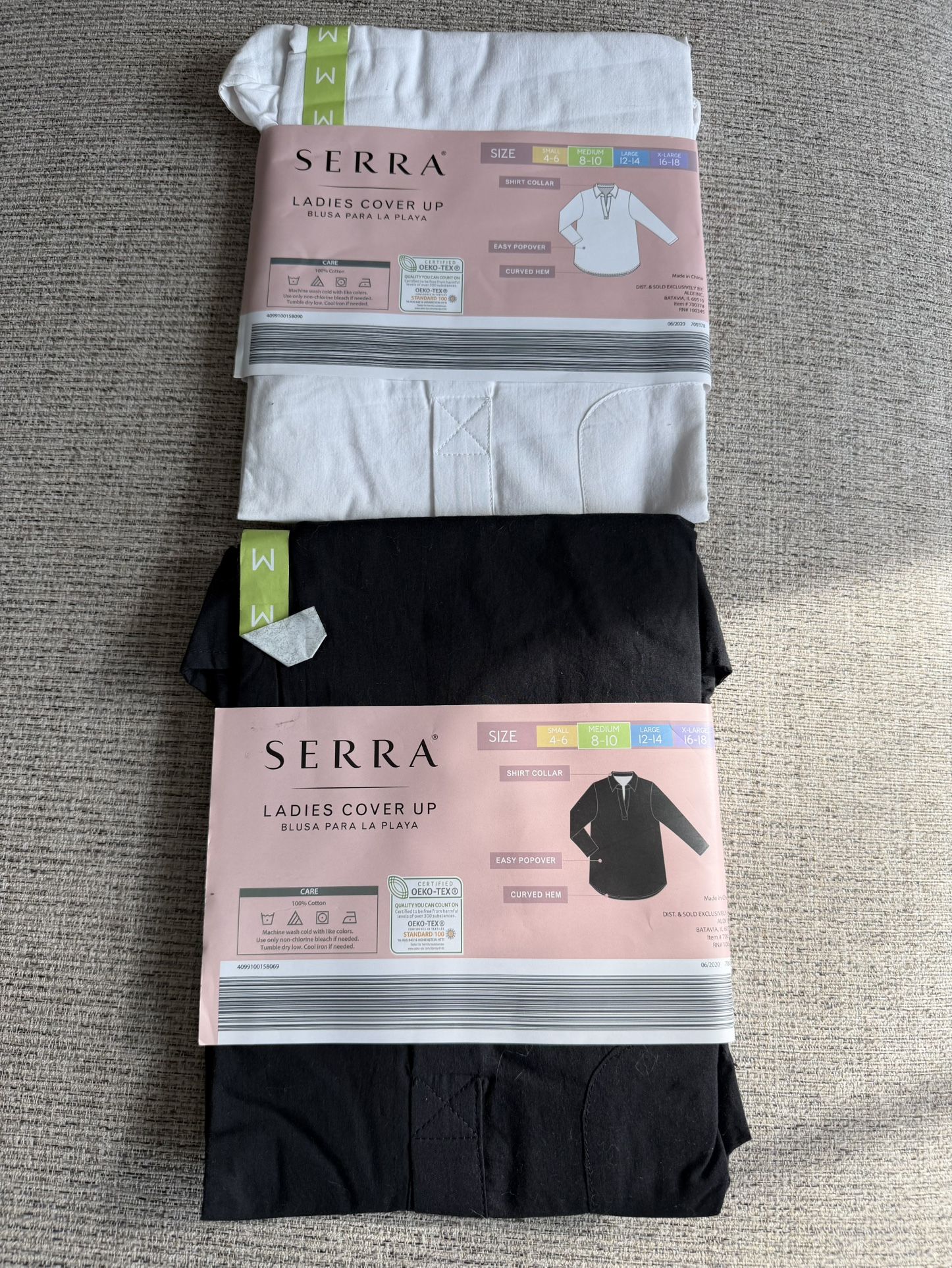 Serra Ladies Cover Up - Size M (White & Black) - photo 5