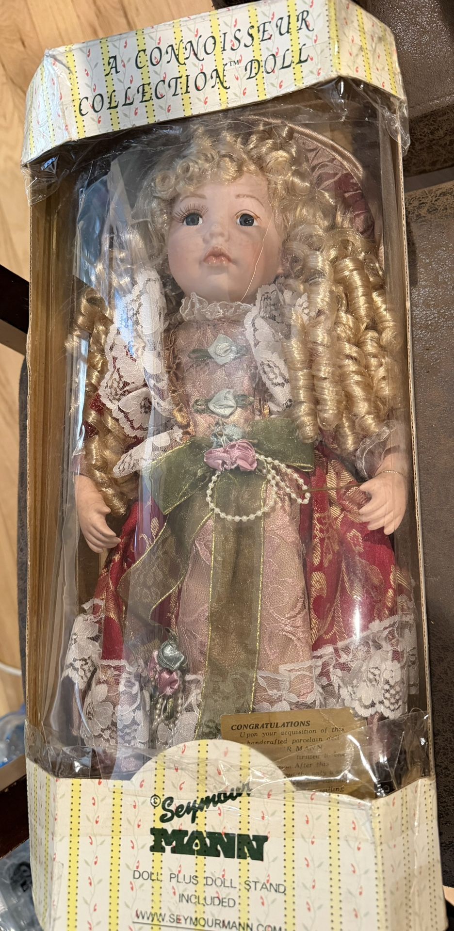 Seymour Mann Connoisseur Collection Doll Blonde Blue Eyes Porcel - photo 2