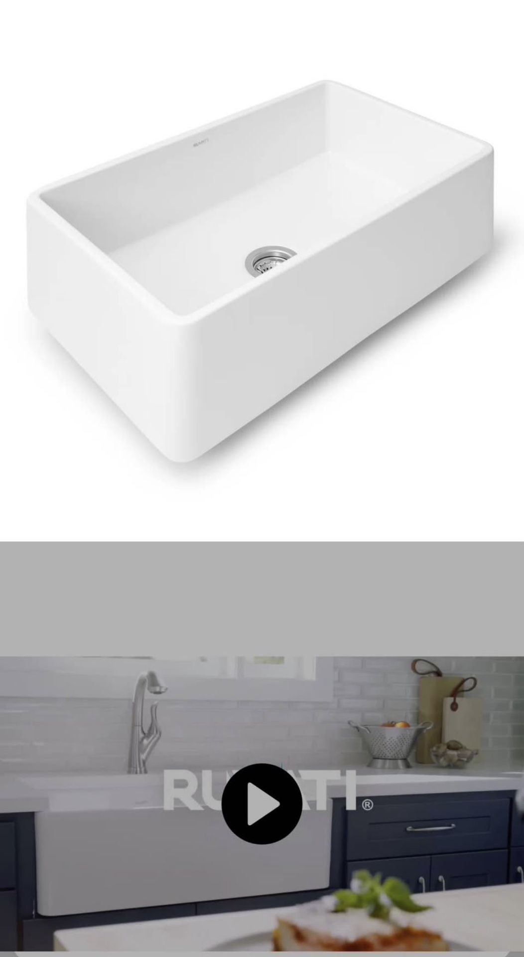 30 x 20 inch Fireclay Reversible Farmhouse Apron-Front Sink - photo 4