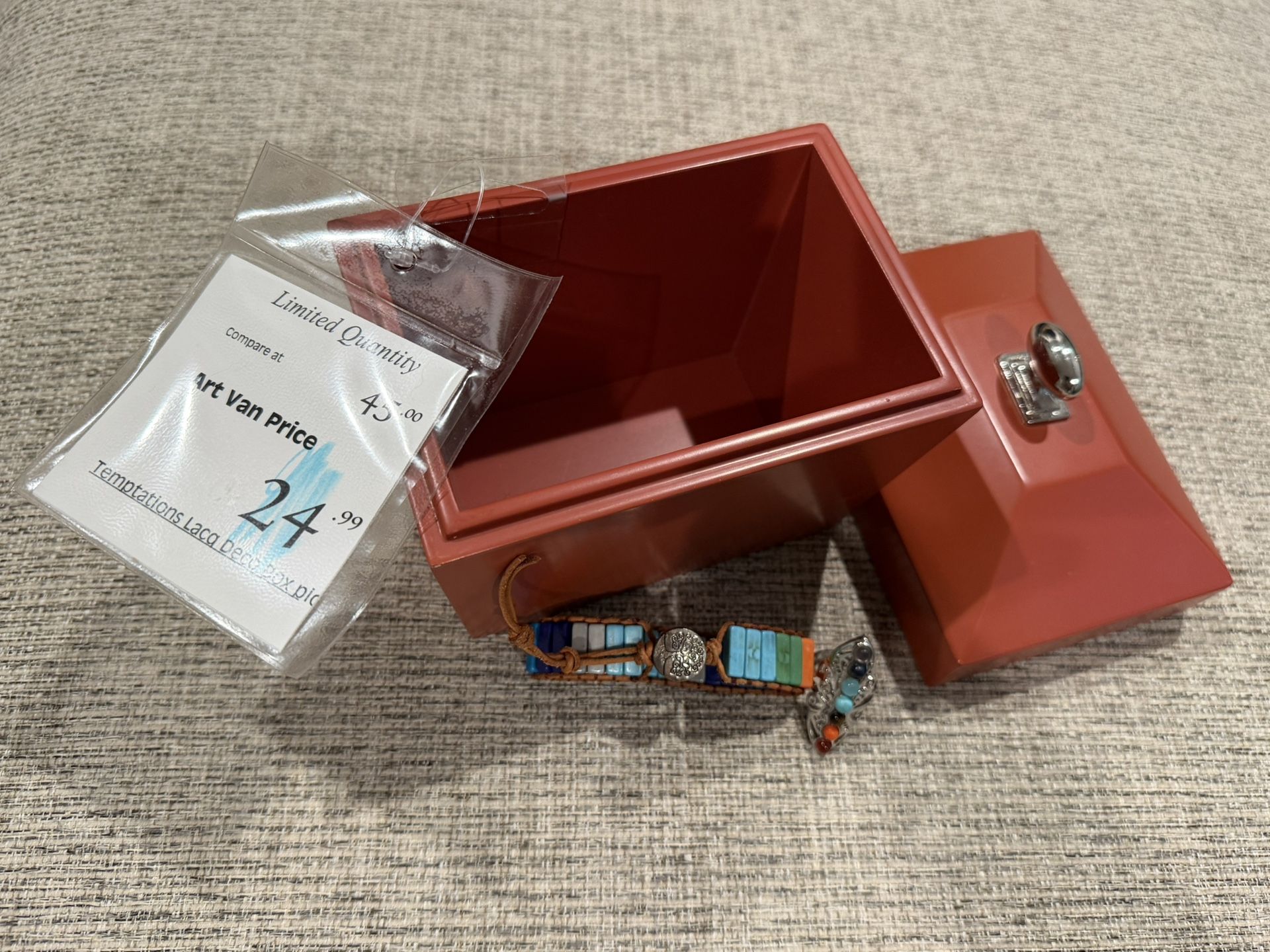 Bracelet And Adjustable Ring With Free Jewelry Box