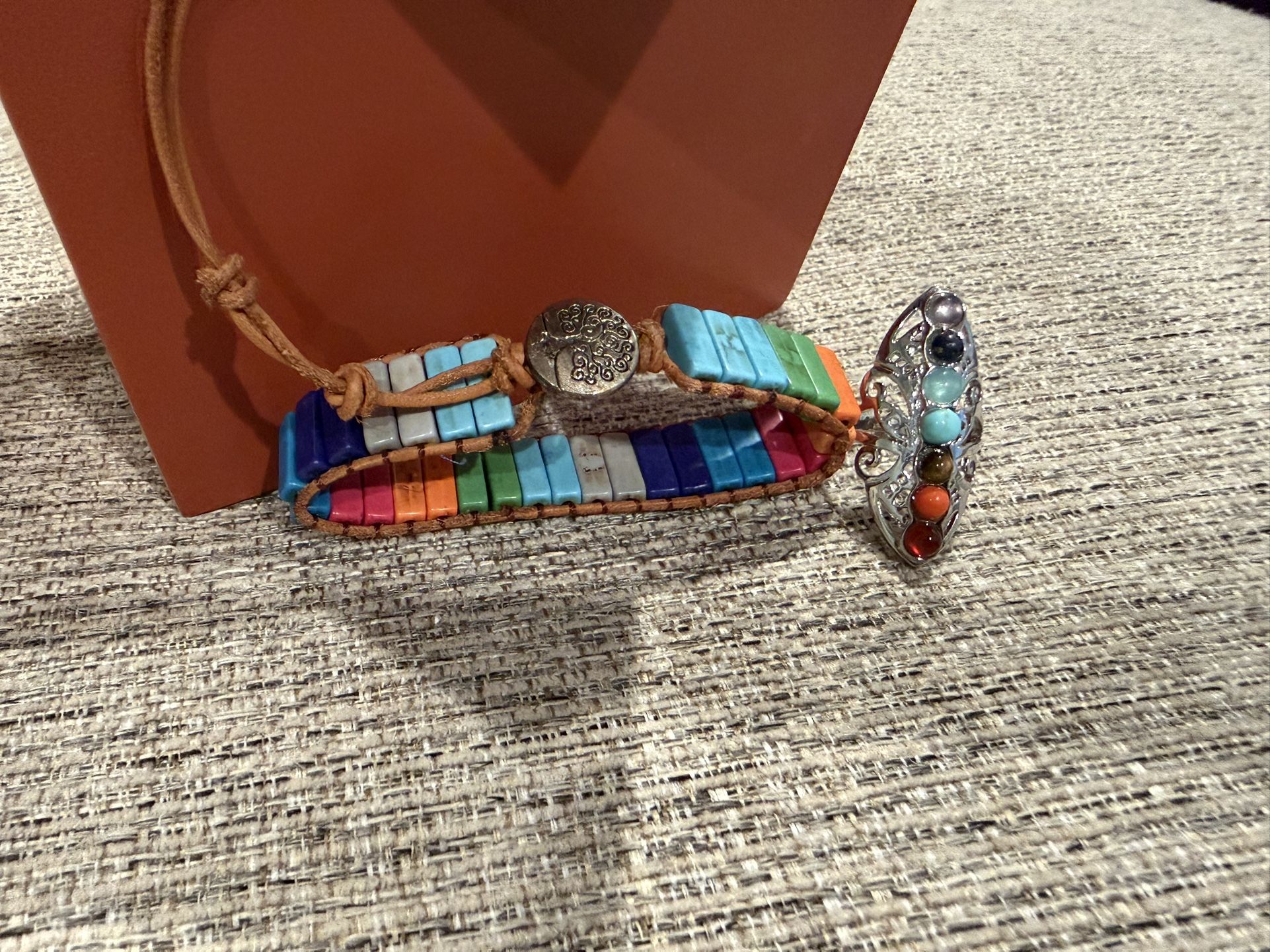 Bracelet And Adjustable Ring With Free Jewelry Box - photo 4