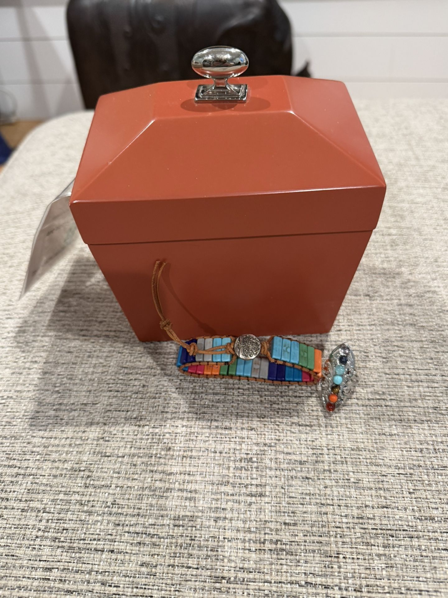 Bracelet And Adjustable Ring With Free Jewelry Box - photo 5
