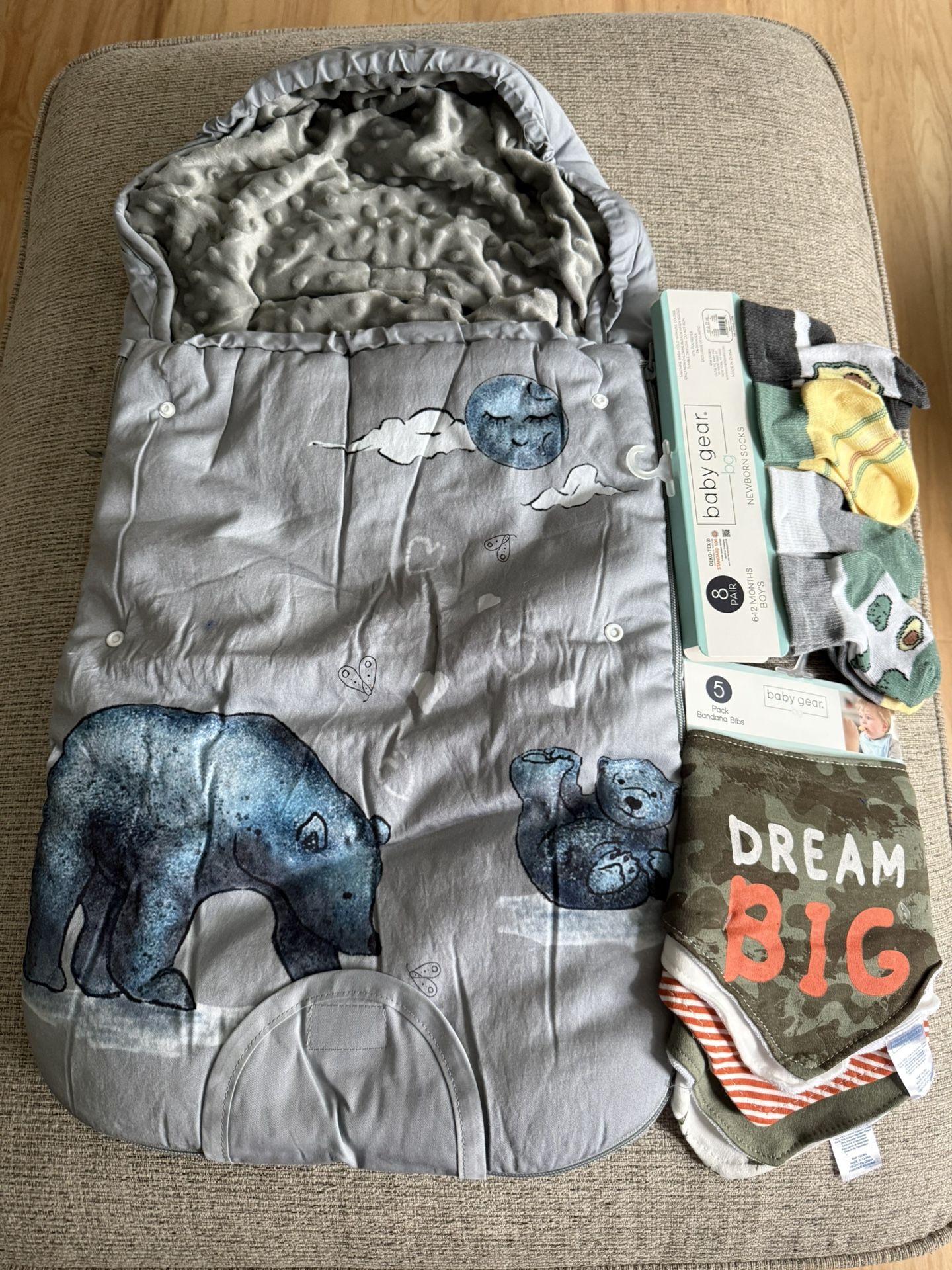 Durable Stroller Blanket and Sleeping Bag Sleep Sack With Socks