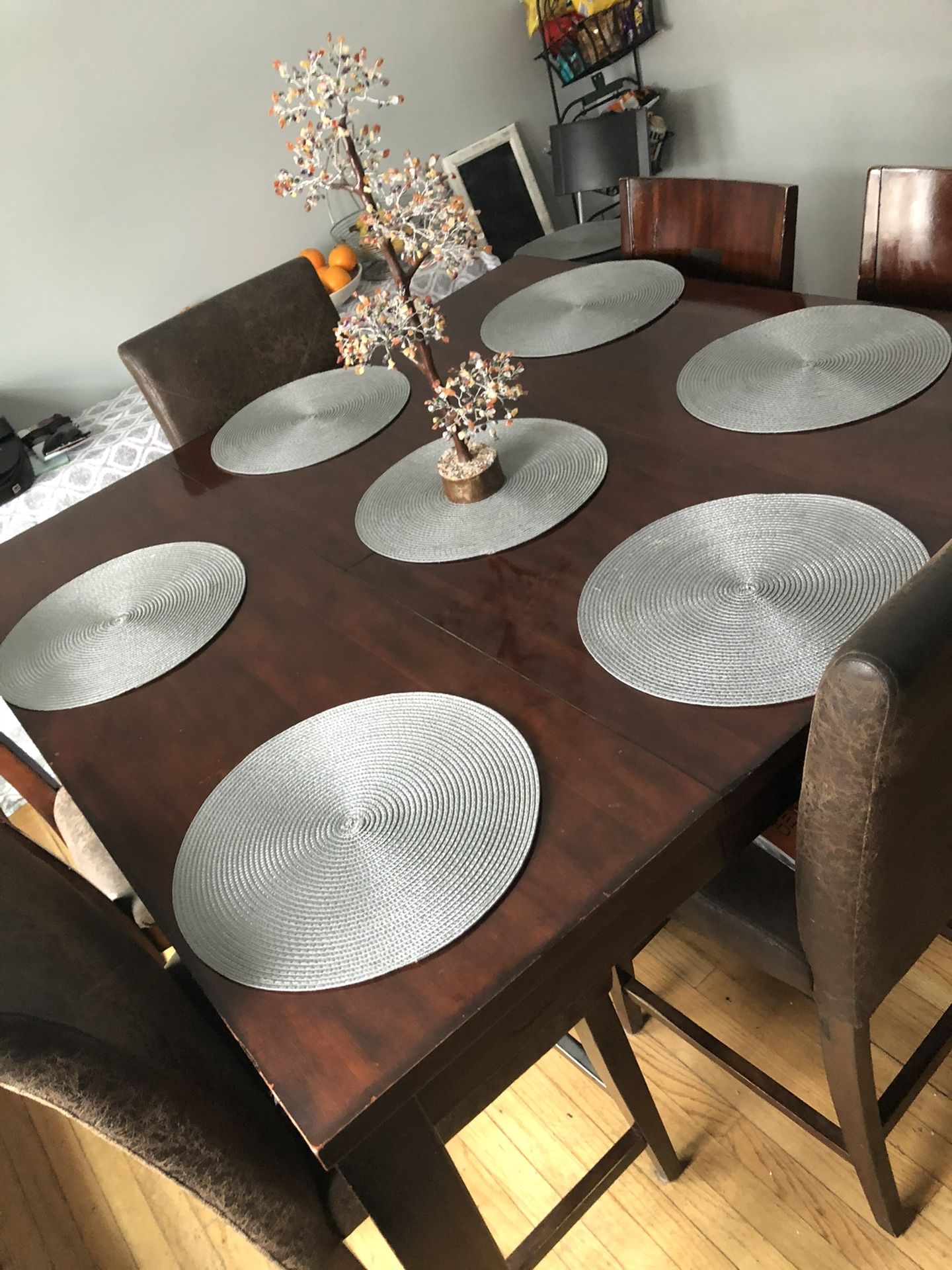 Counter Height Dining Room Table with Removable Leaf - photo 3