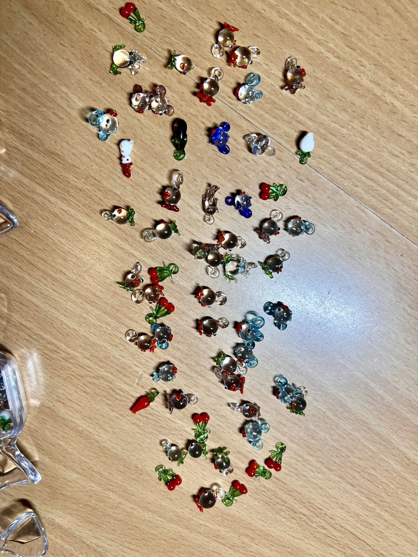 35 Small Glass Charms With Candy Shaped Storage - photo 3