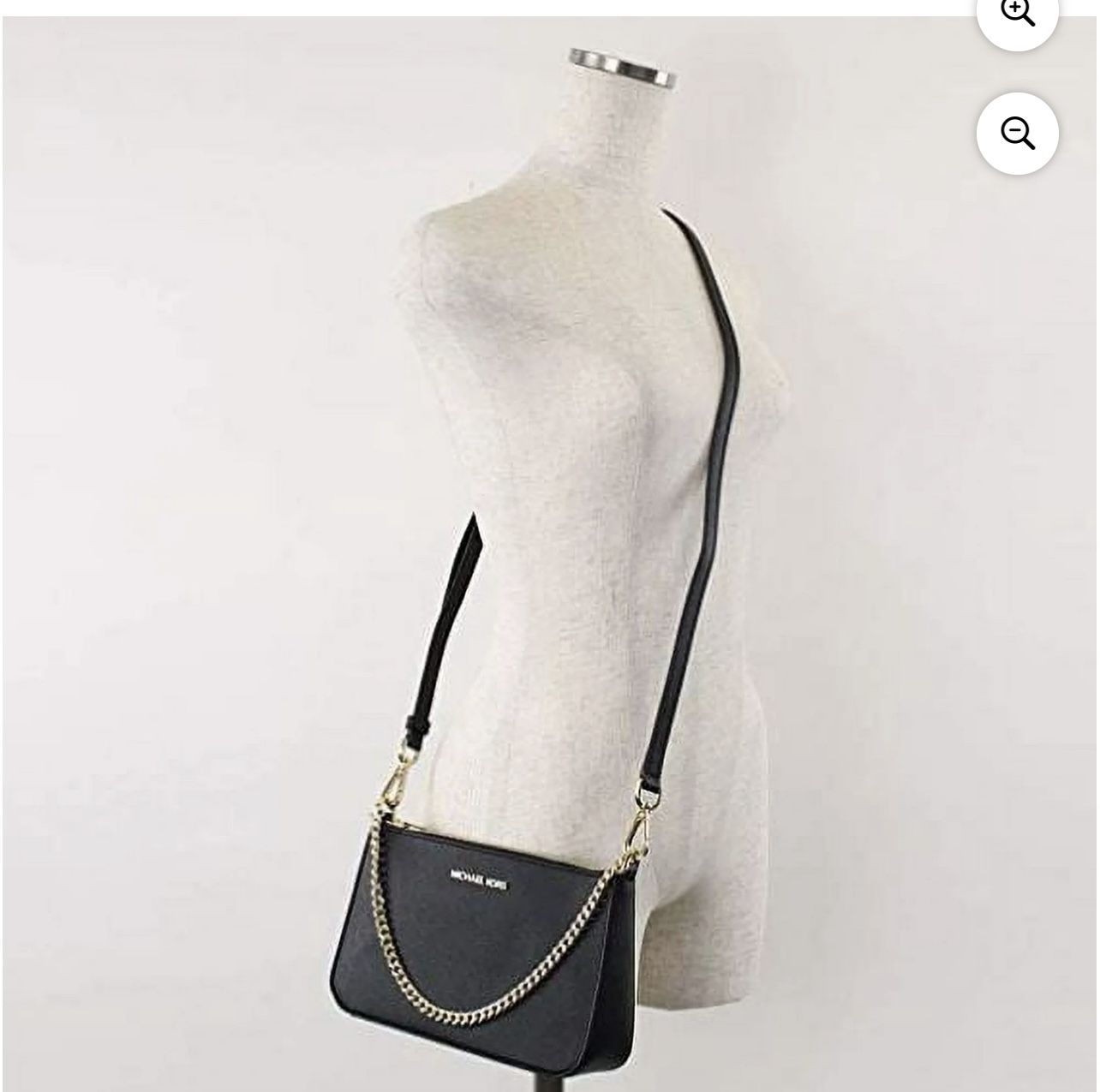 MK Jet Set Medium Leather Crossbody Bag