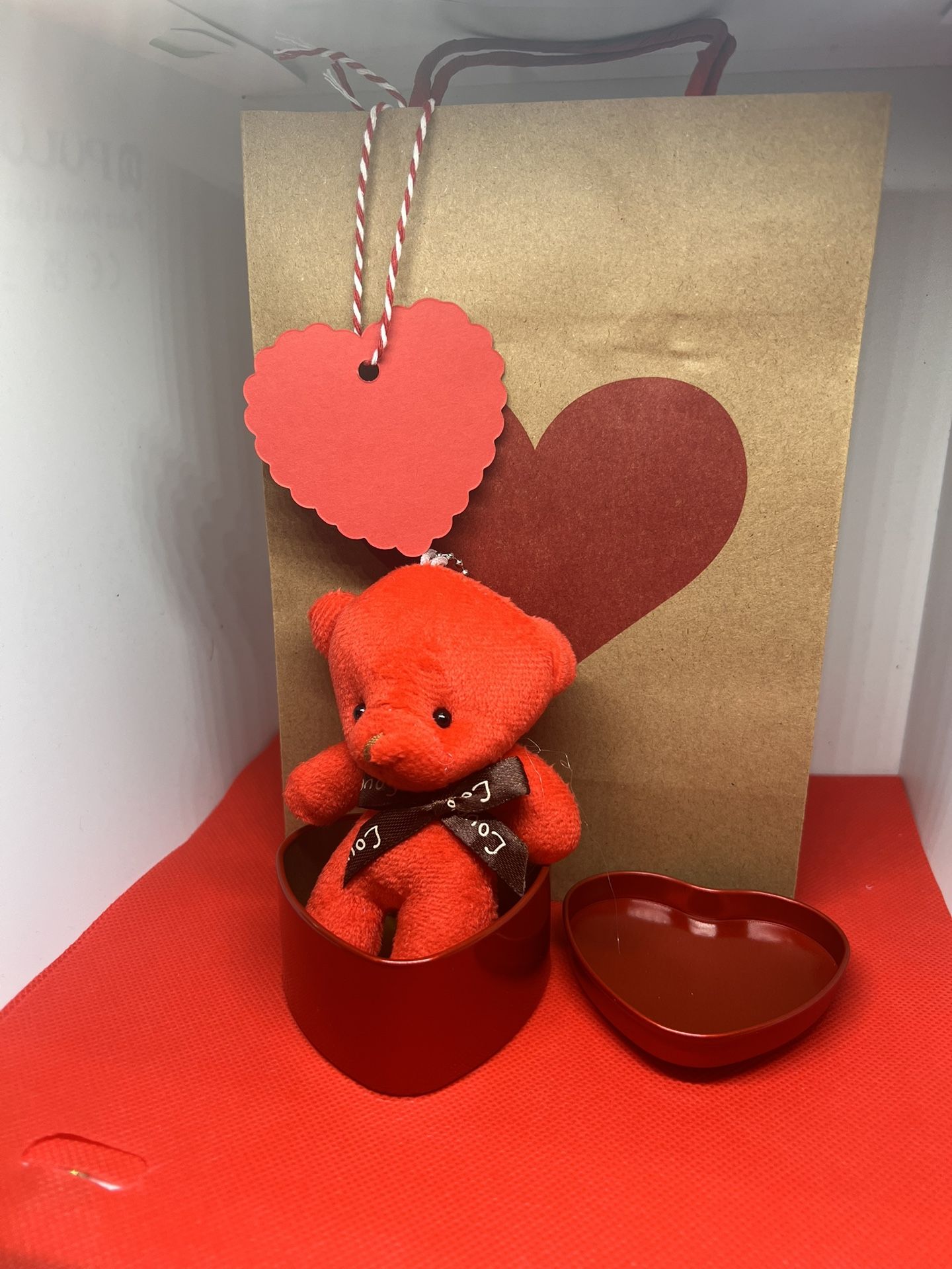 Bag, Heart Bear For Valentine Day