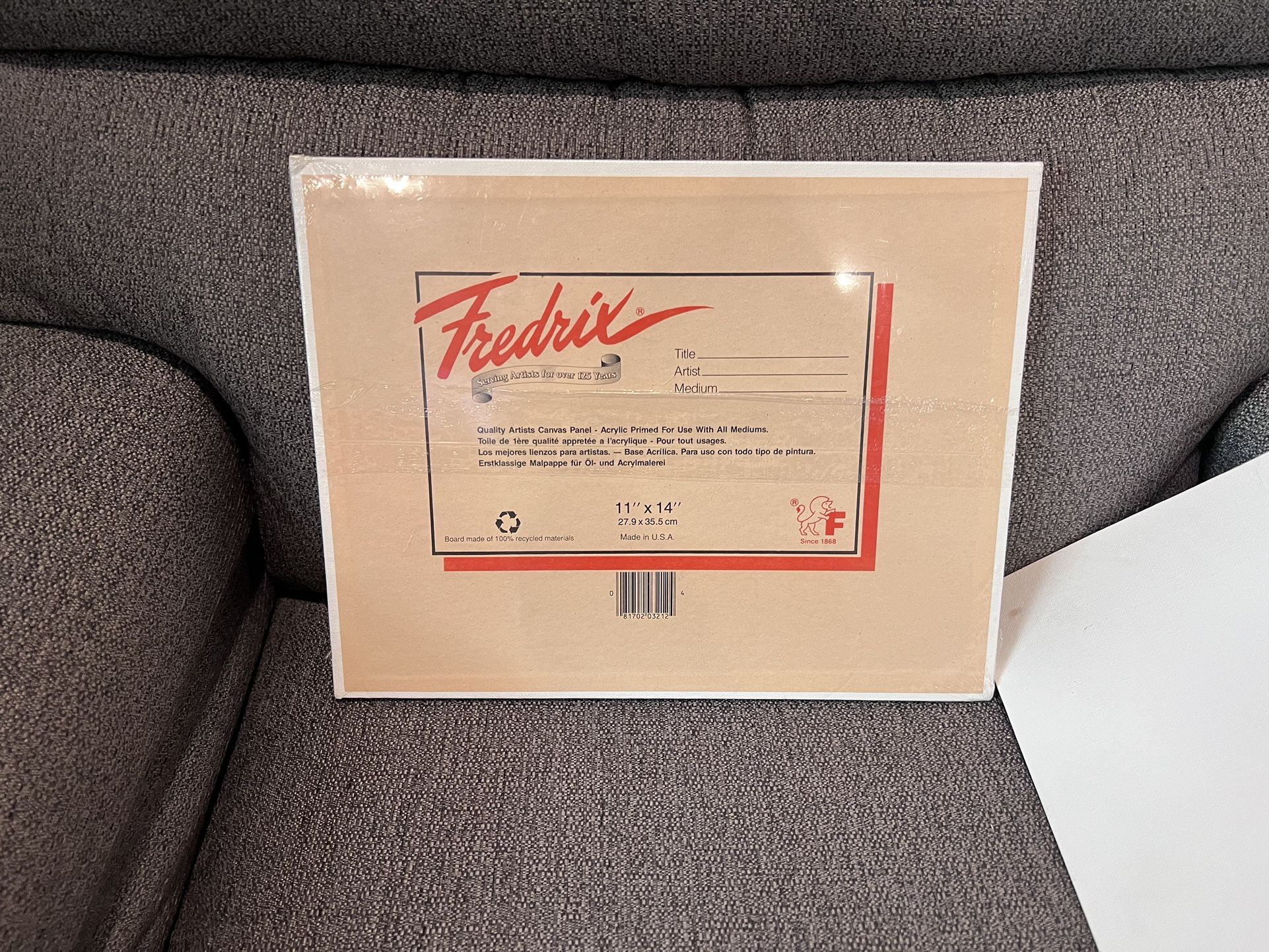 Fredrix Canvas Panels - 11" x 14" 4 Pcs Plus One 12x16