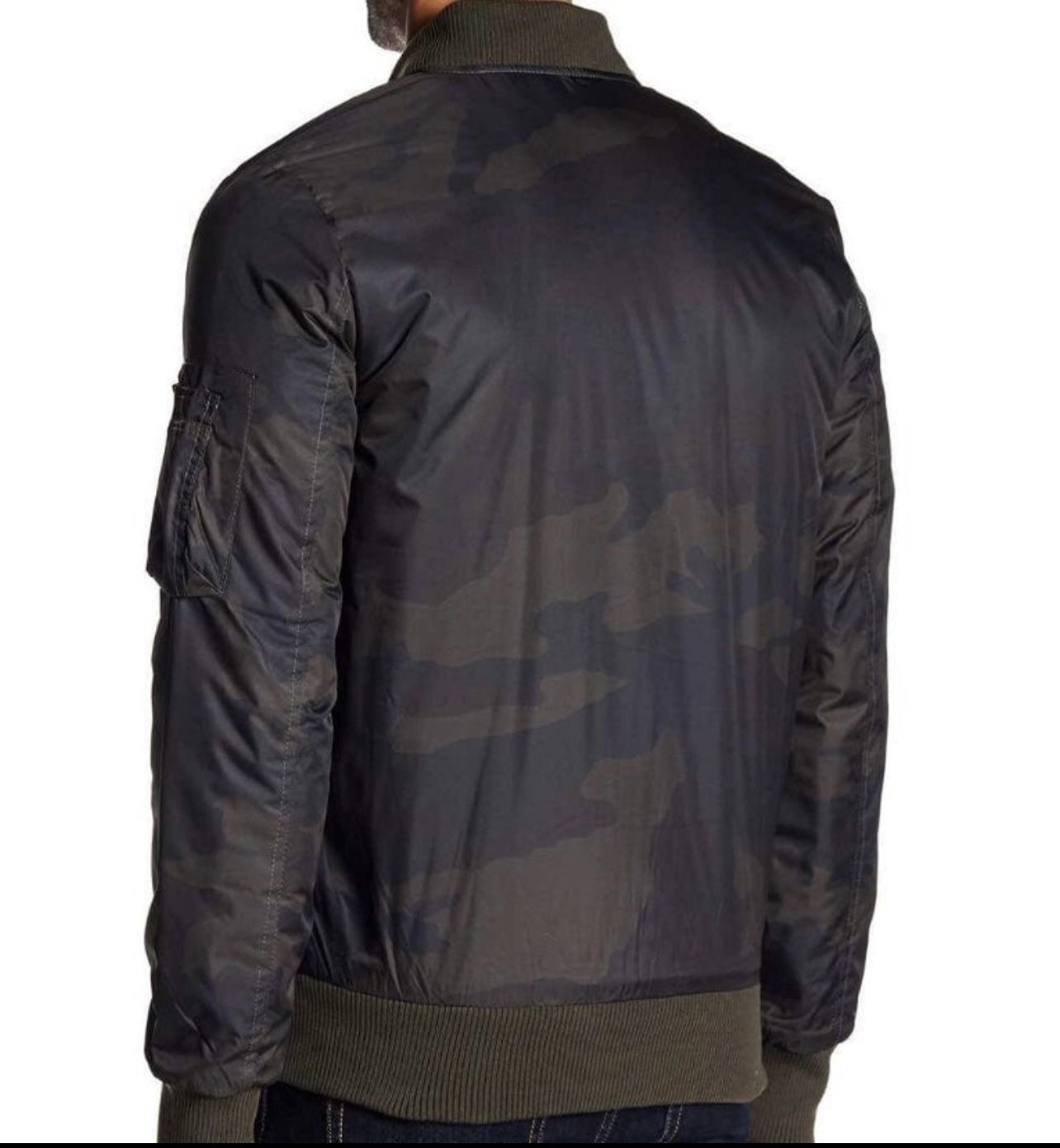 Flight patch hooded jacket olive camo - Sizes M, L, XL - photo 3