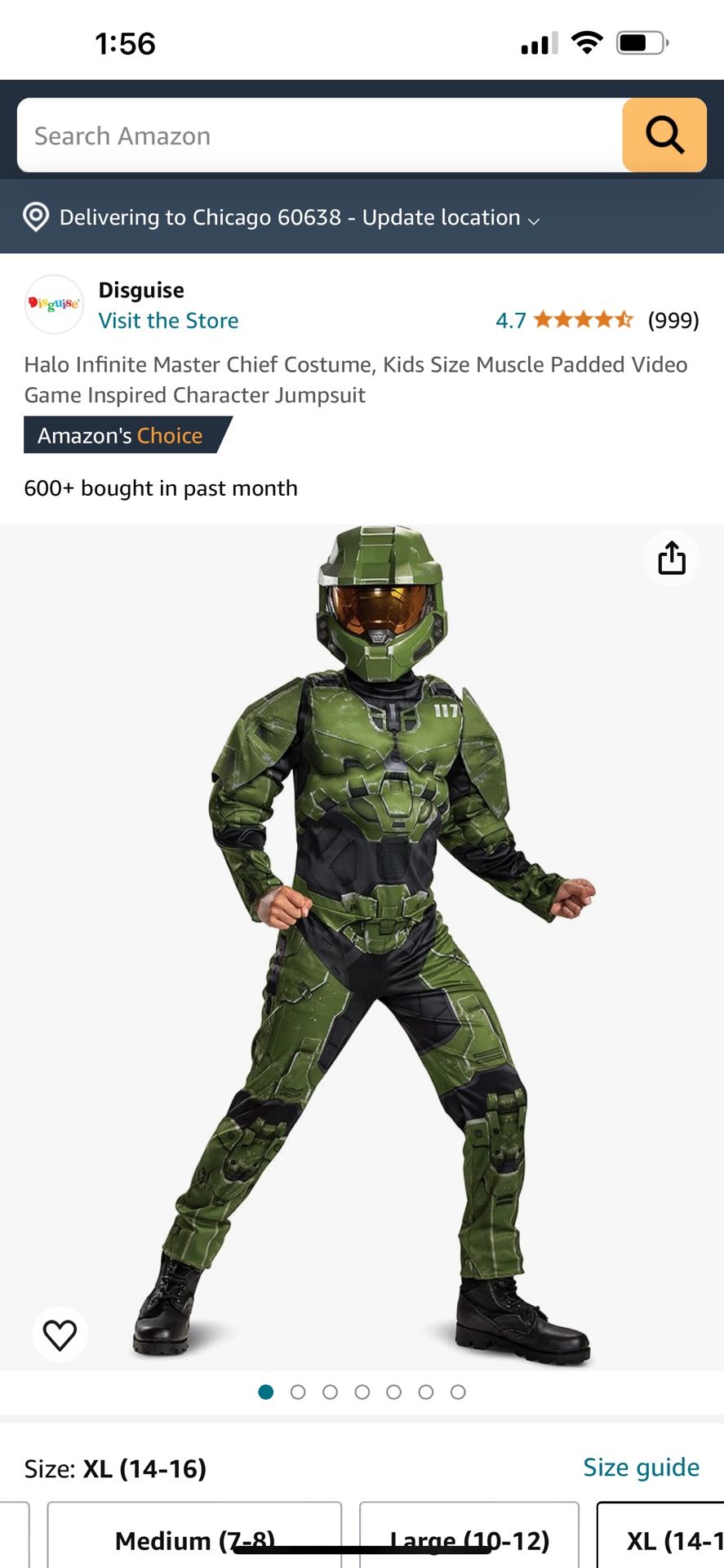 HALO Costume Size 7/8 - photo 5