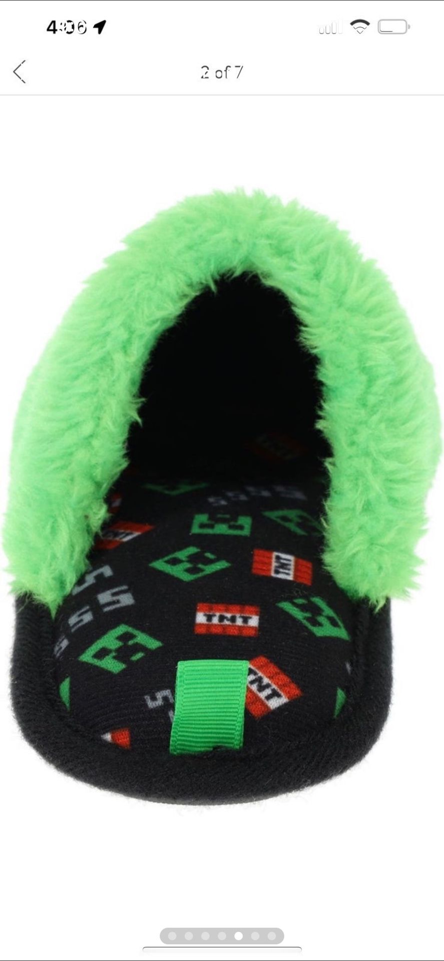Slippers Size 5/6 Minecraft - photo 3