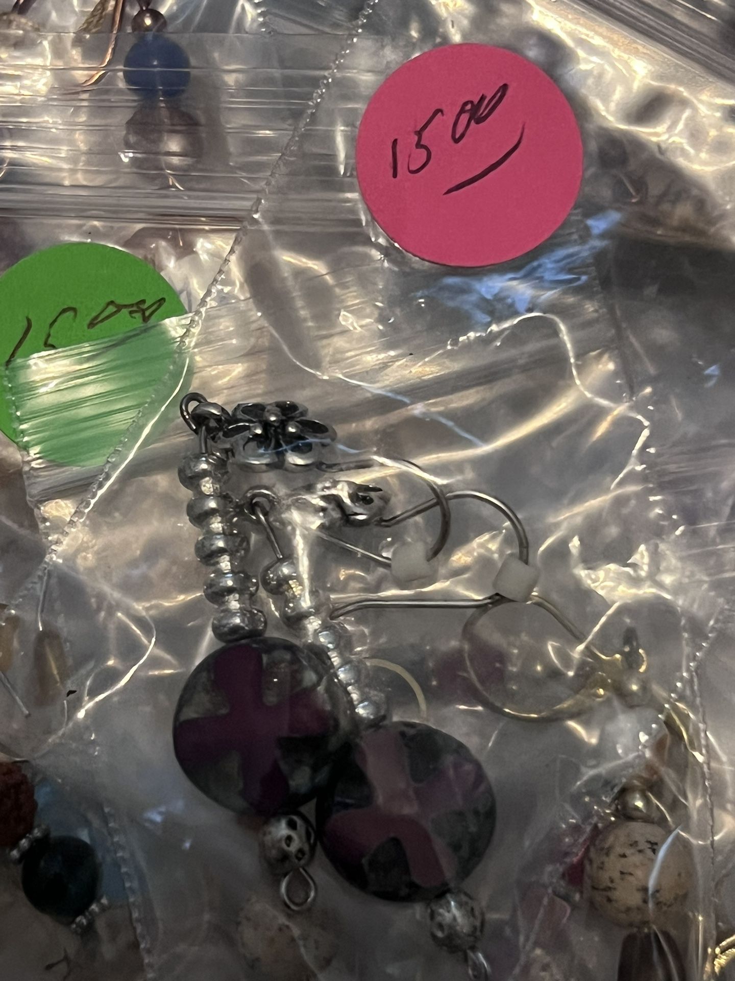 Jewelry Lot Over 100 Earrings Plus Pendants And Fashion Ring - photo 5