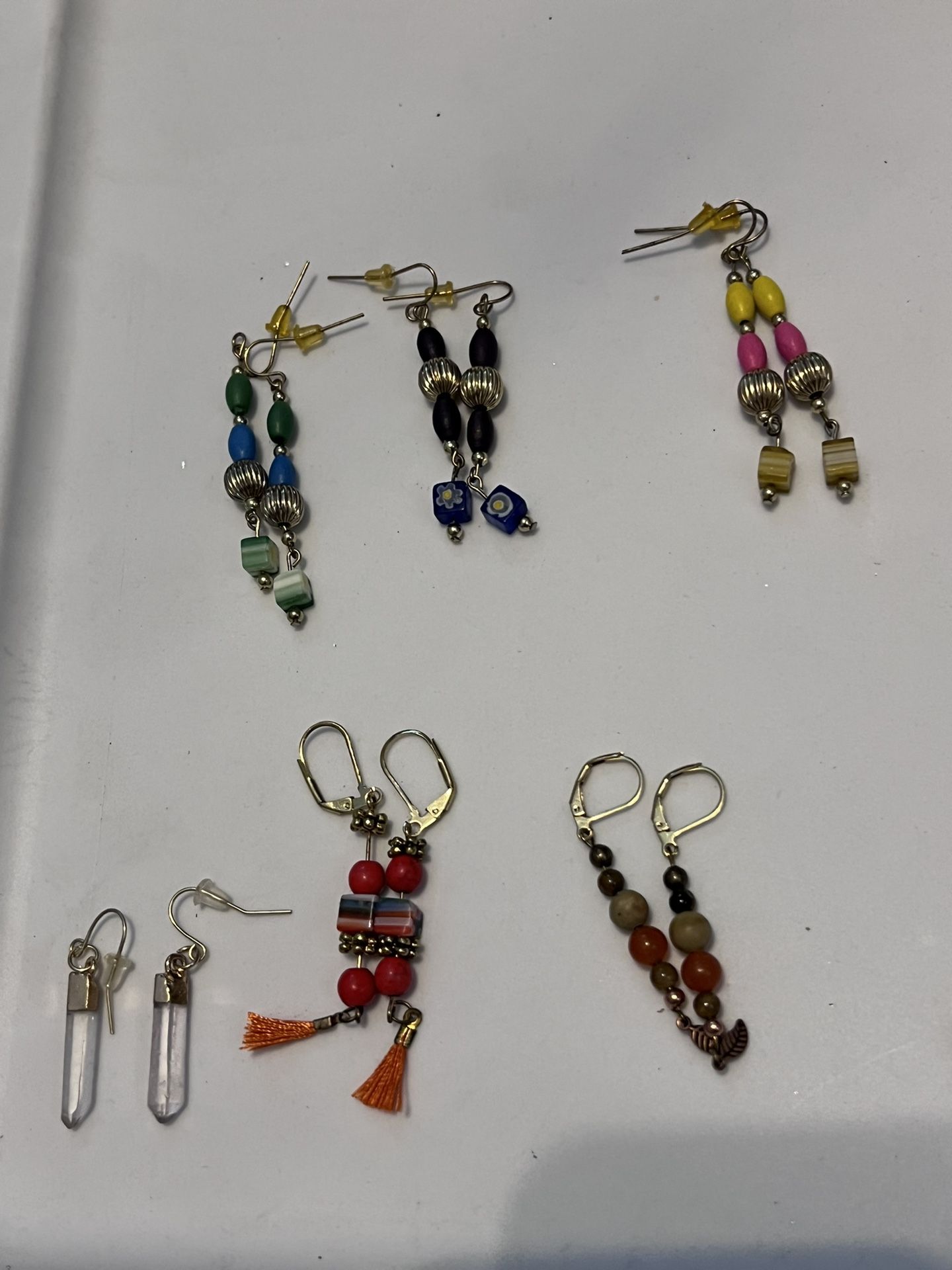 9 Pairs Of Earrings New - photo 2