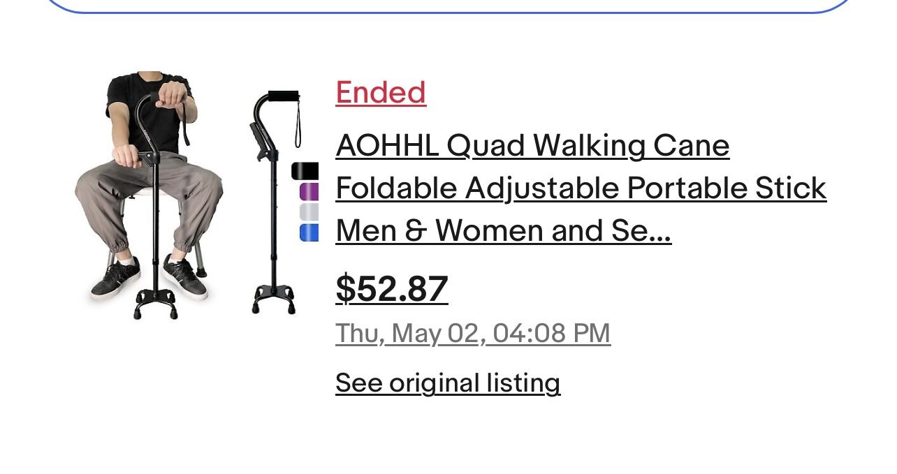 Quad Walking Cane Adjustable - photo 2