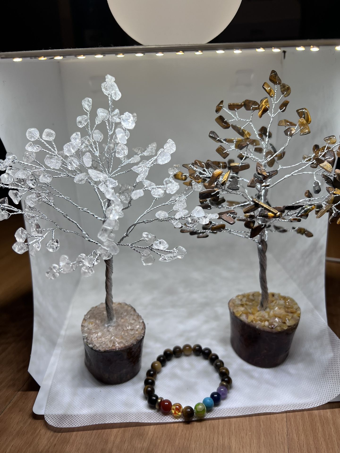Quartz Trees And Bracelet