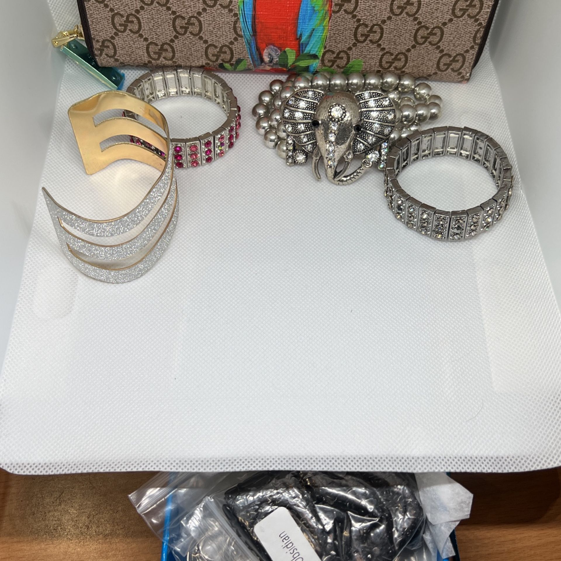 4 Bracelets And Fashion Wallet