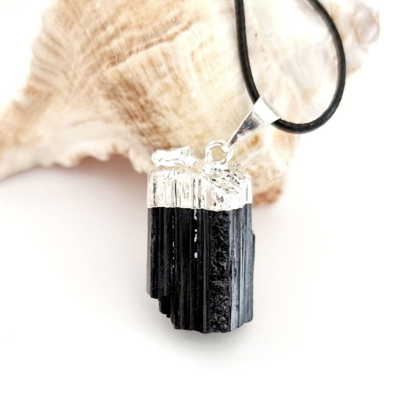 Black Tourmaline Pendant + Necklace - photo 2