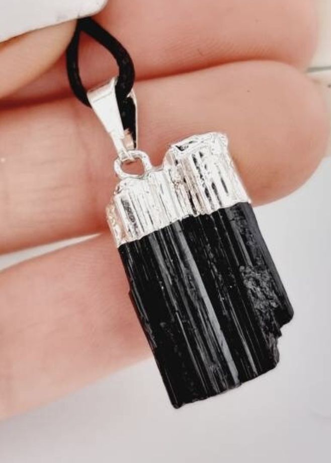 Black Tourmaline Pendant + Necklace - photo 3