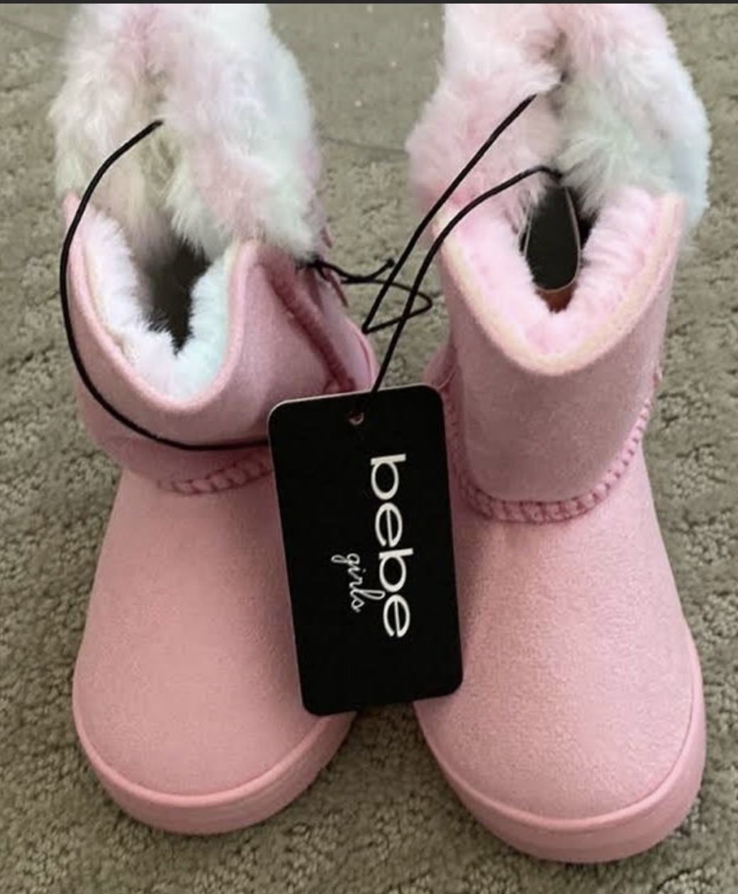 BEBE Toddlers Boots Pink Size 5 Black Size 7