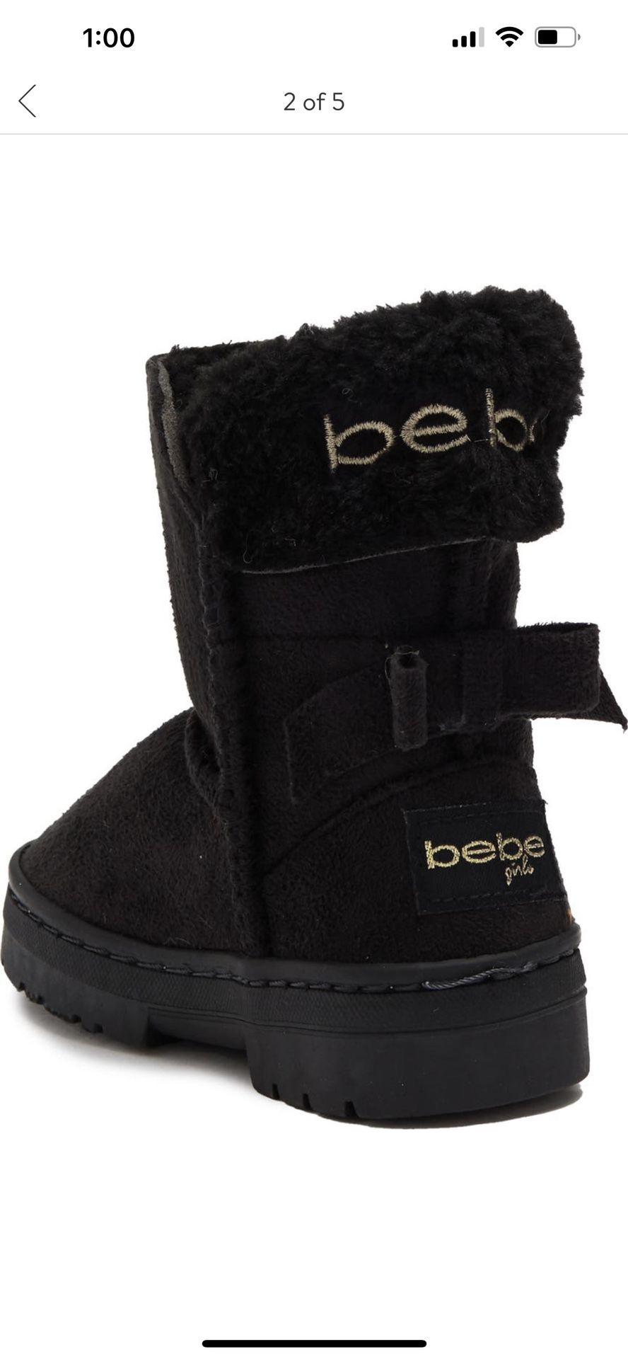 BEBE Toddlers Boots Pink Size 5 Black Size 7 - photo 4