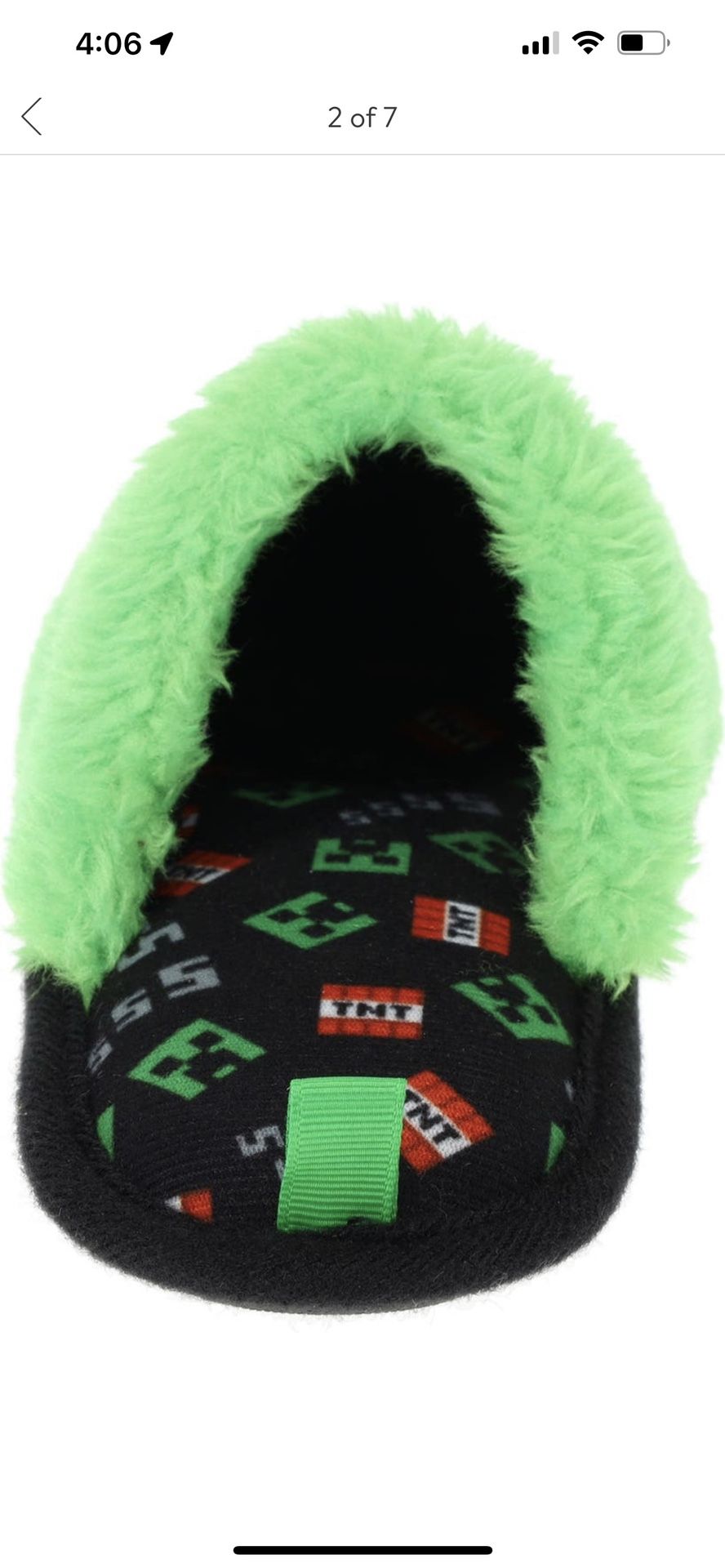 Minecraft Slippers Size 5/6 - photo 4