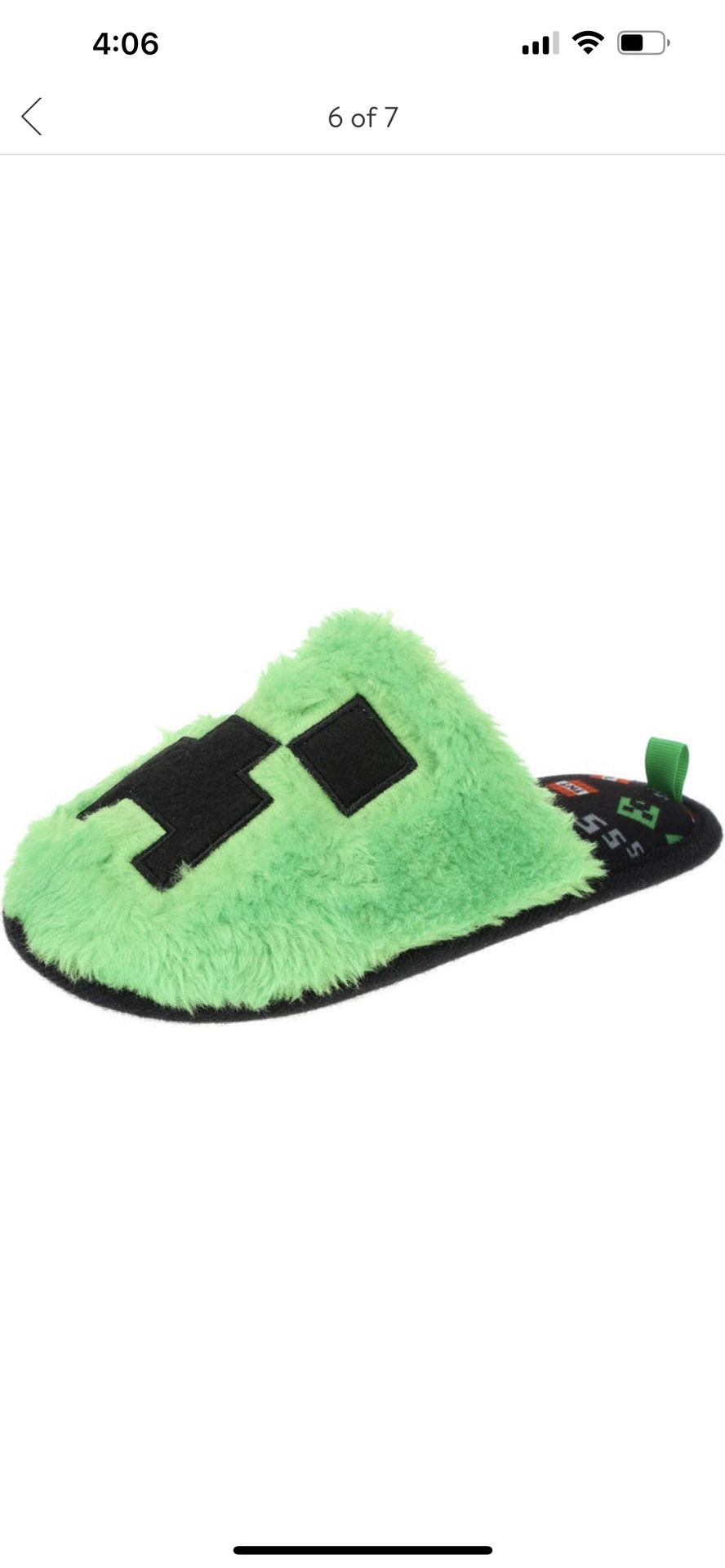 Minecraft Slippers Size 5/6 - photo 5