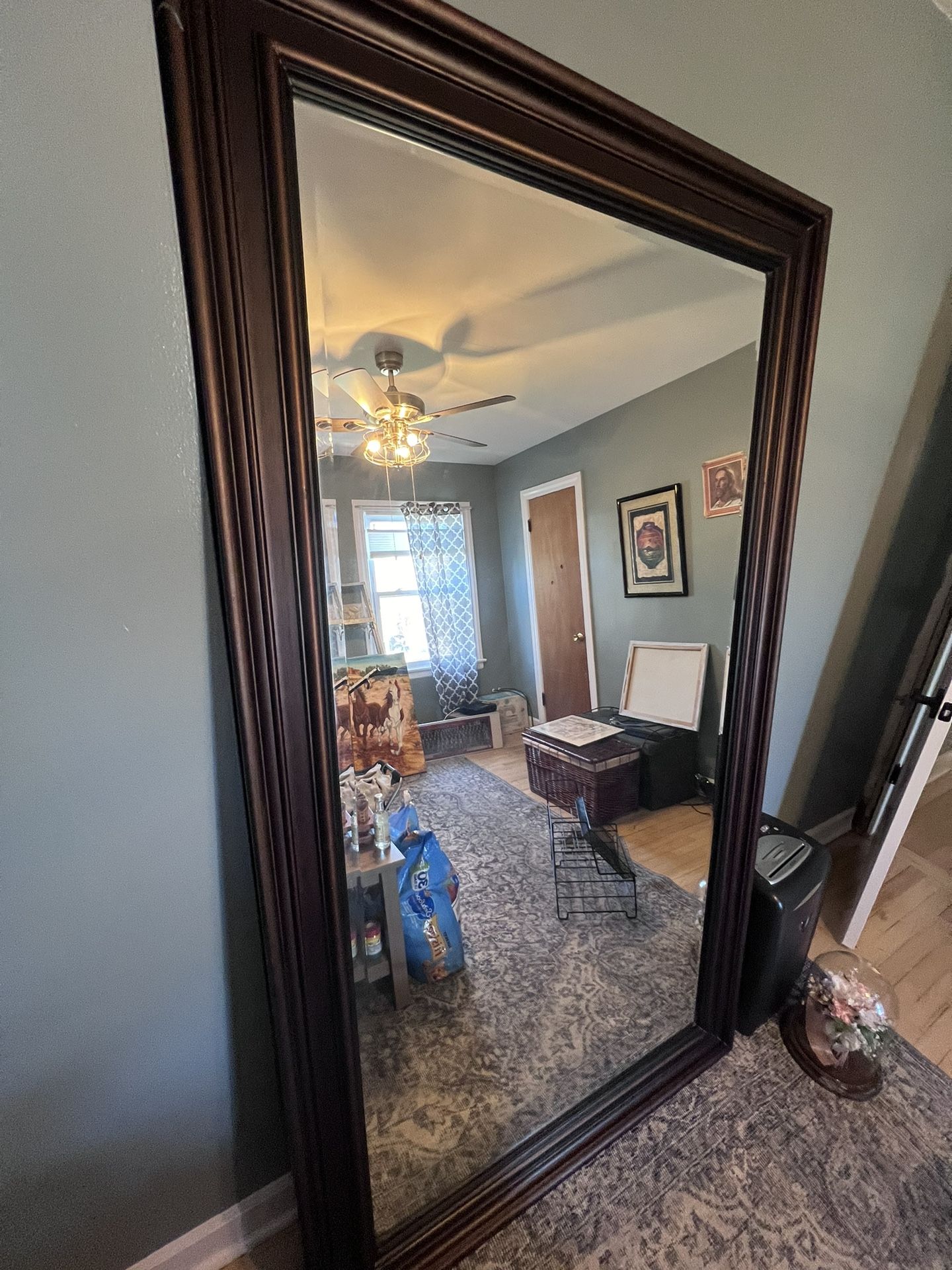 Beckett Antique Bronze Floor Mirror 81x45