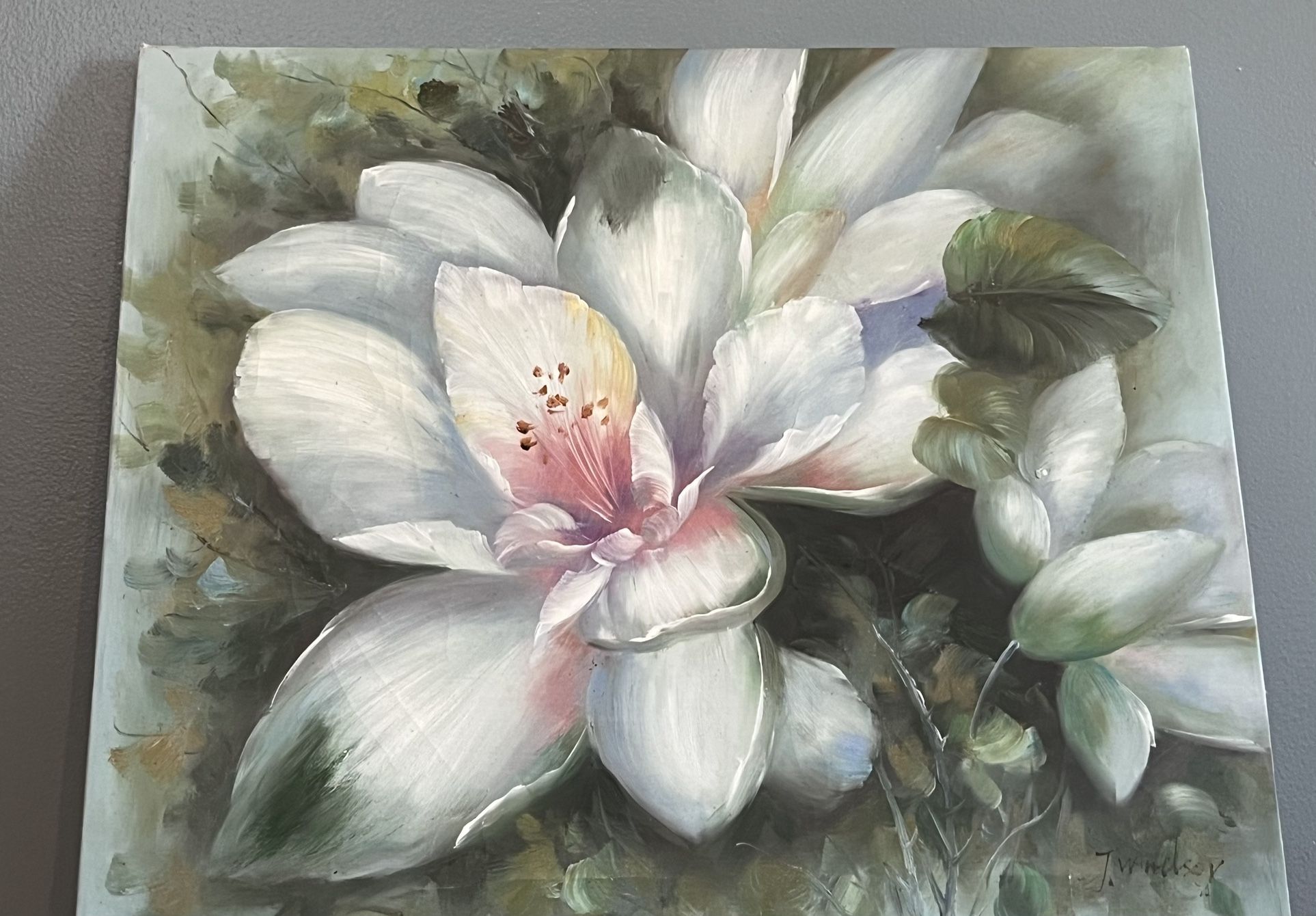 24x20 Magnolia Oil Painting