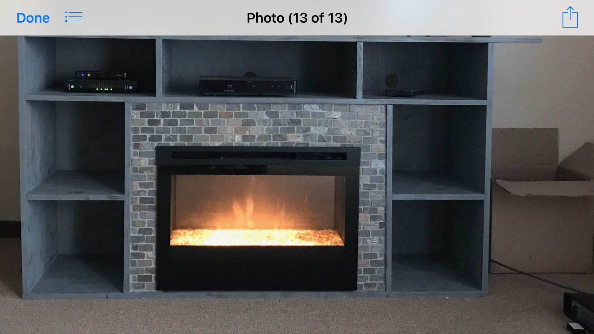 Fireplace With 2 Side Matching Tables