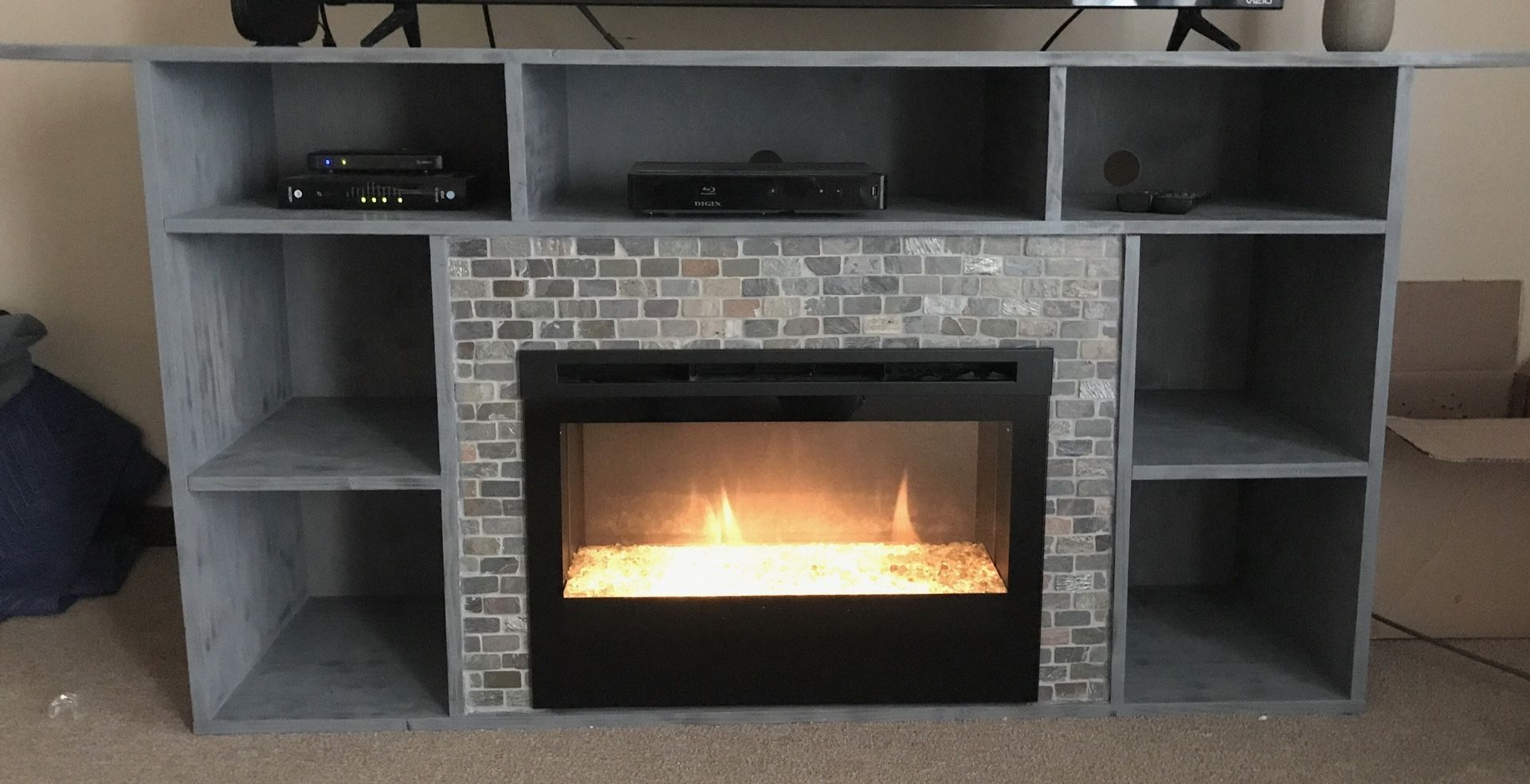 Fireplace With 2 Side Matching Tables - photo 2