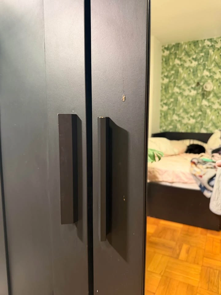 IKEA Brimnes 3 Door Wardrobe with Mirror - photo 2