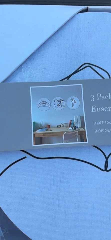 3 Pack Round Canvas Set - photo 2