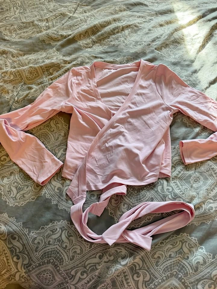 Wrap top, Pink, S