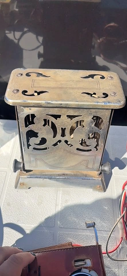 Vintage Antique Metal Toaster