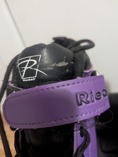 Riedell Dart Purple Black Quad Roller Skates 62mm Wheels - photo 2