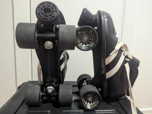 Riedell Volt Mens Size 8 Quad Roller Skates Black White - photo 3