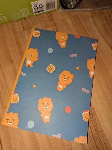 Kakao Friends Ryan Bear 3-Piece Set: Keychain, Patch & Notebook - photo 2