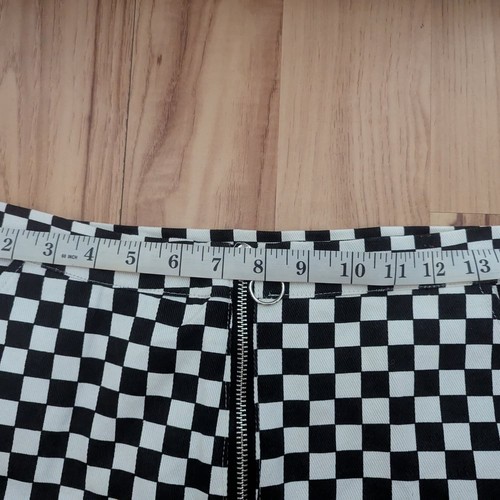 Checkered Black and White Women's Skirt - photo 4